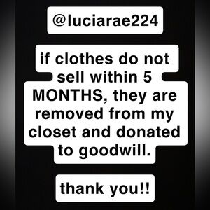 Closet Clear Out Notice